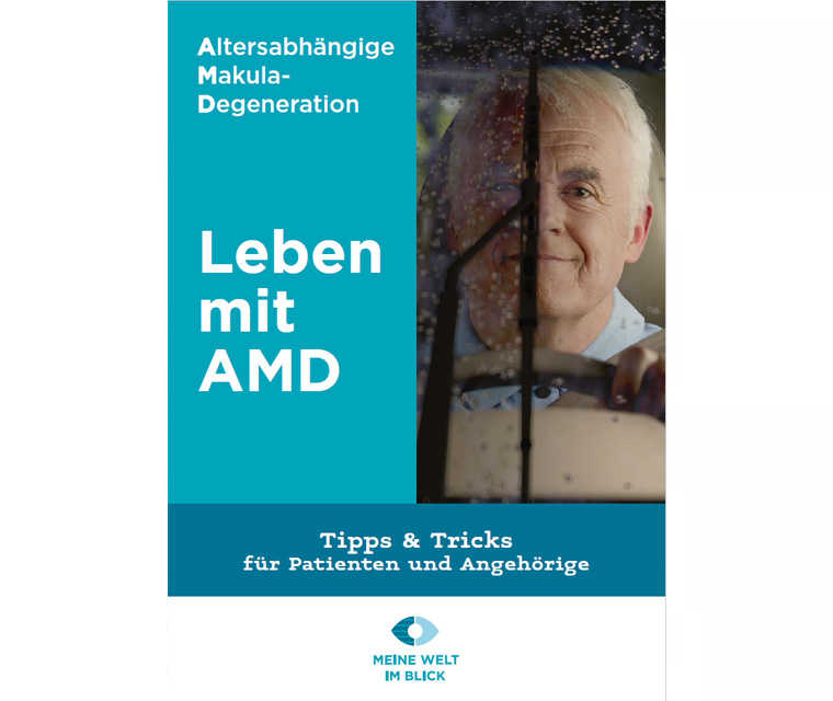 Das Bild zeigt eine Vorschau auf die Broschüre "Leben mit AMD" Das Bild zeigt eine Vorschau auf die Broschüre "Leben mit AMD"